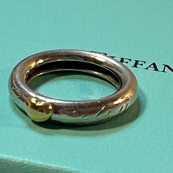Tiffany&Co. Yellow and White Gold Two Tone  Size 4.5 - Picture 2 of 16